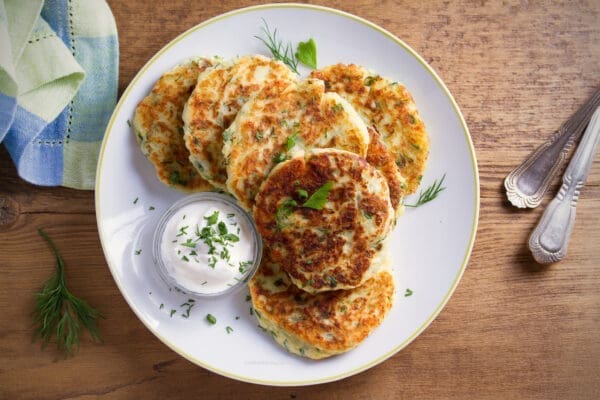 Healthy Leftover Mashed Potato Pancakes