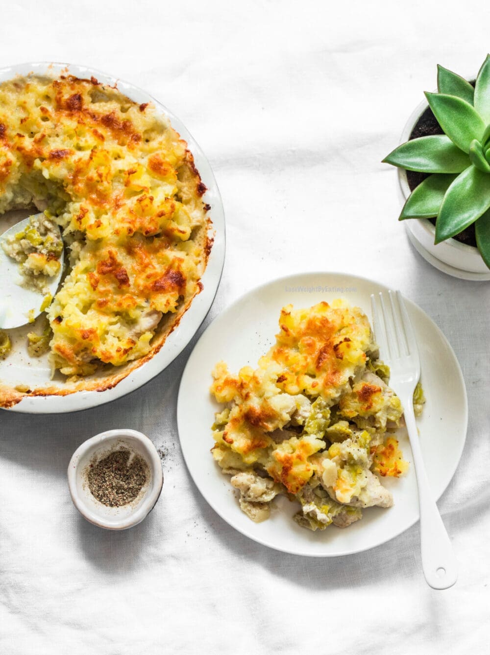 Healthy Leftover Turkey Shepherd's Pie