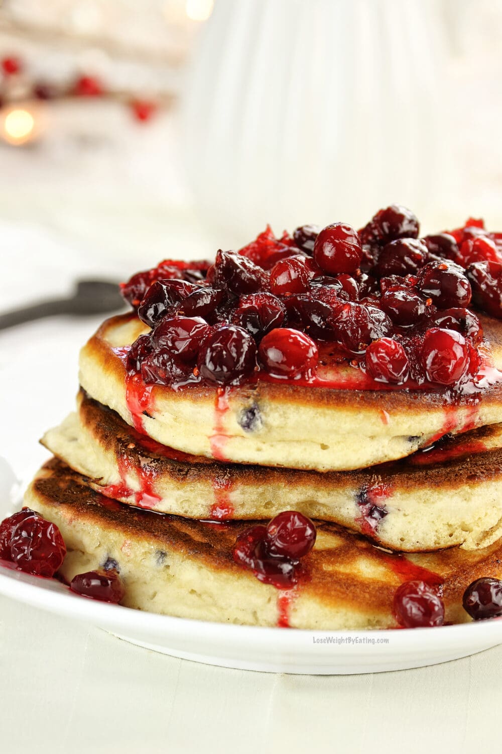 Low Calorie Cranberry Pancakes