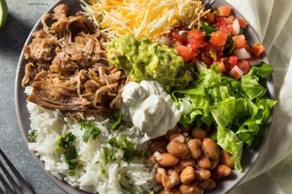 Low Calorie Carnitas Protein Bowls