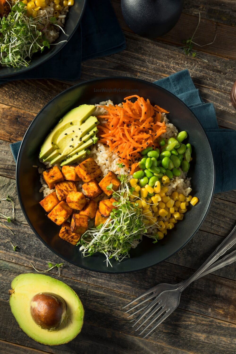 Low Calorie Tofu Bowls