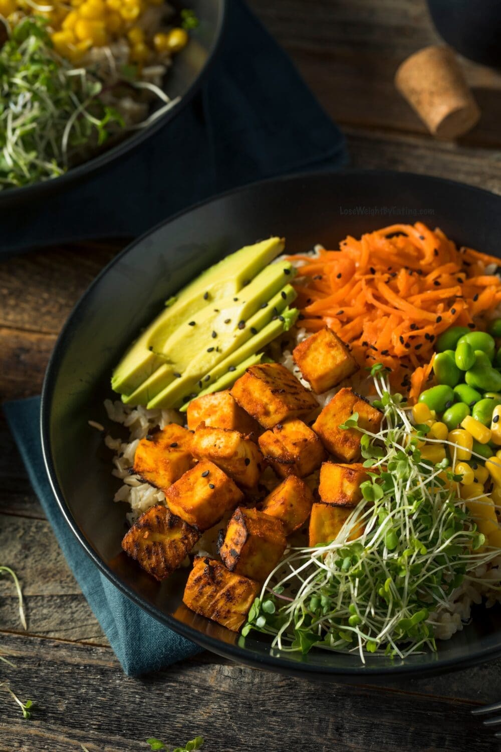 Low Calorie Tofu Bowls