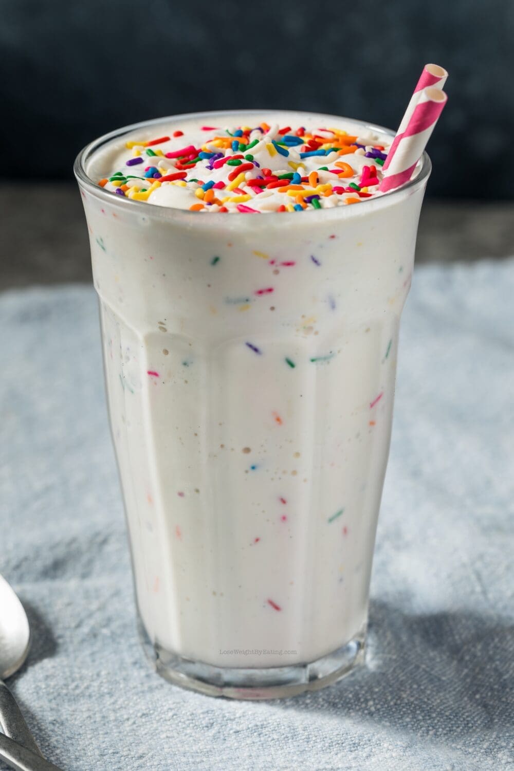 Low Calorie High Protein Birthday Cake Milkshakes