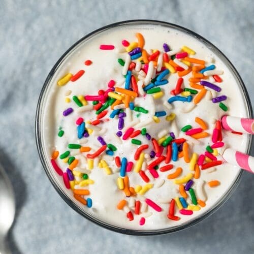 Low Calorie High Protein Birthday Cake Milkshakes