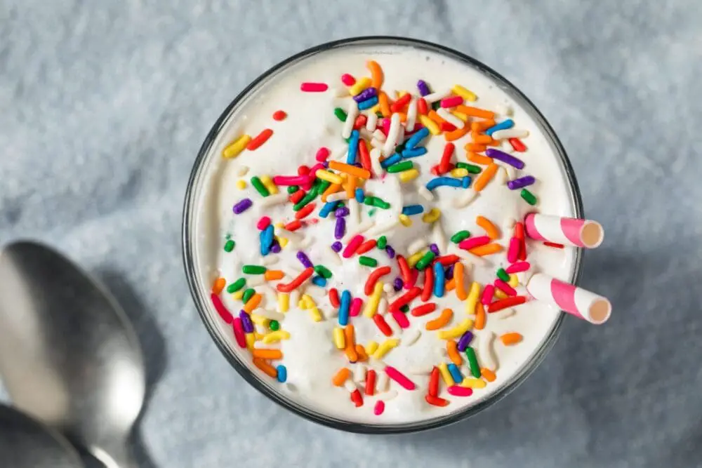 Low Calorie High Protein Birthday Cake Milkshakes