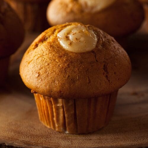 Low Calorie Pumpkin Cream Cheese Muffins