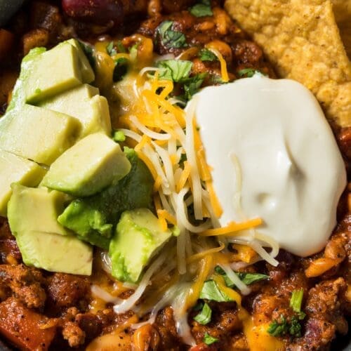 Healthy Turkey Chili with White Beans