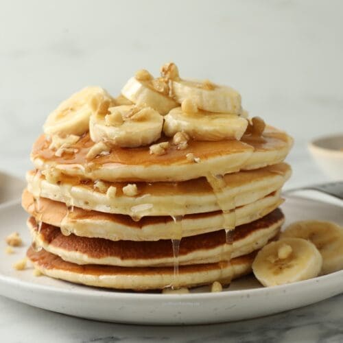 Low Calorie Banana Nut Pancakes