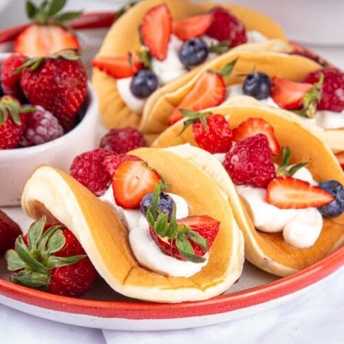 Low Calorie High Protein Pancake Tacos