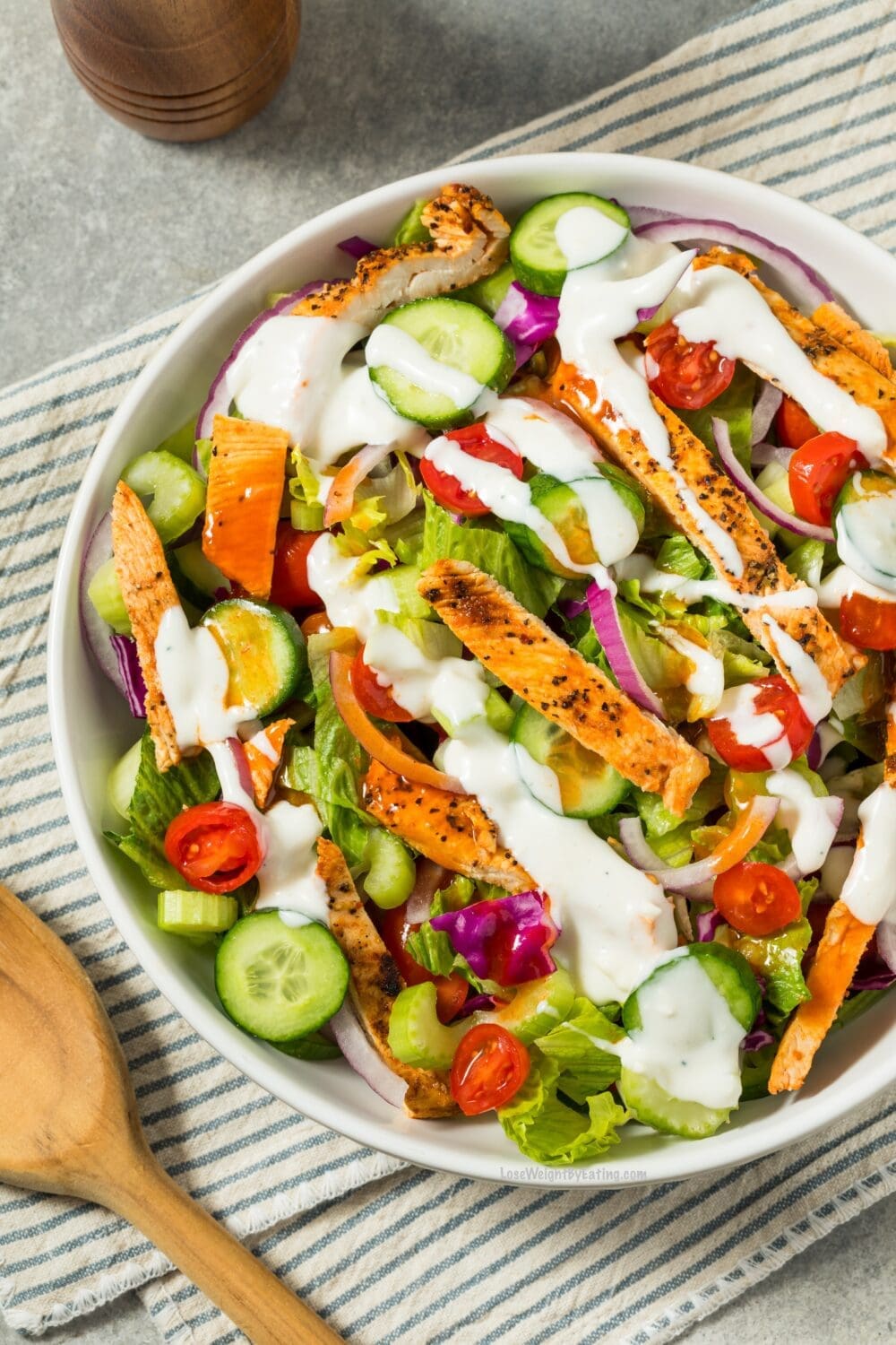 Low Calorie Buffalo Chicken Salad