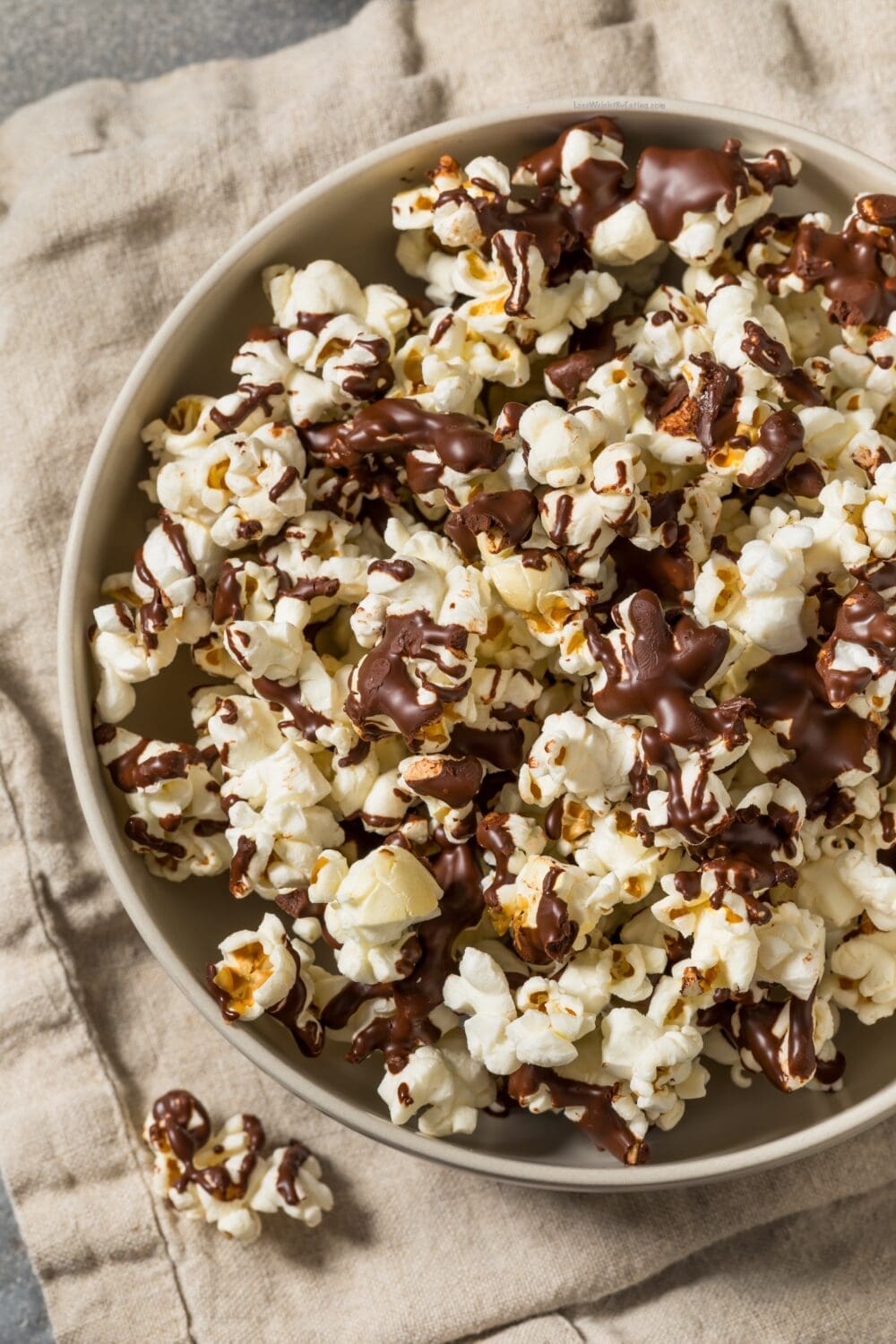 Low Calorie Chocolate Covered Popcorn