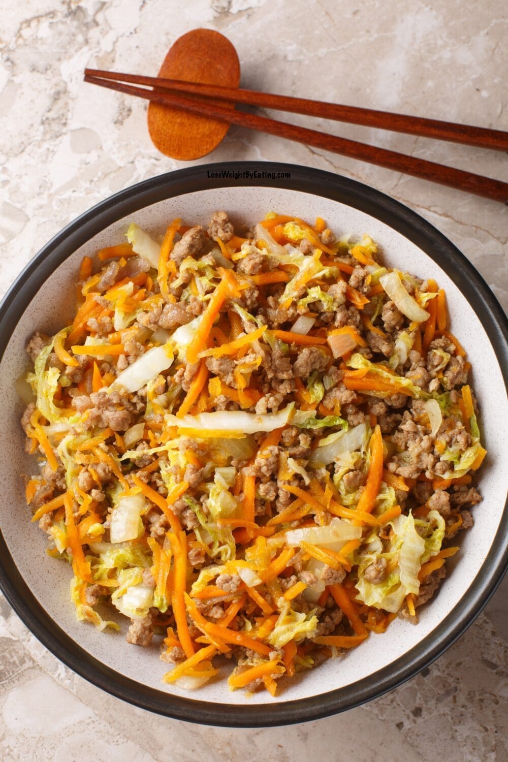 Low Calorie Egg Roll in a Bowl