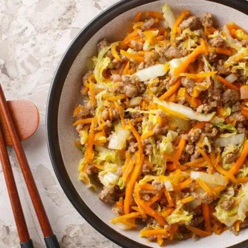 Low Calorie Egg Roll in a Bowl