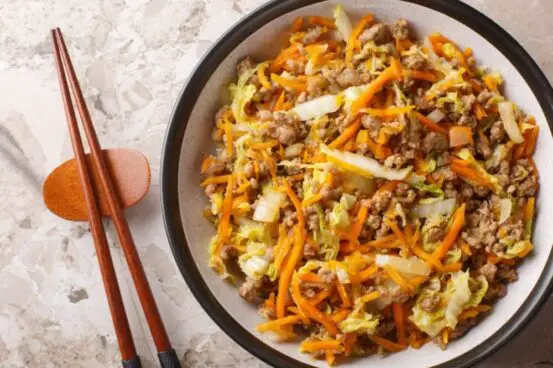 Low Calorie Egg Roll in a Bowl