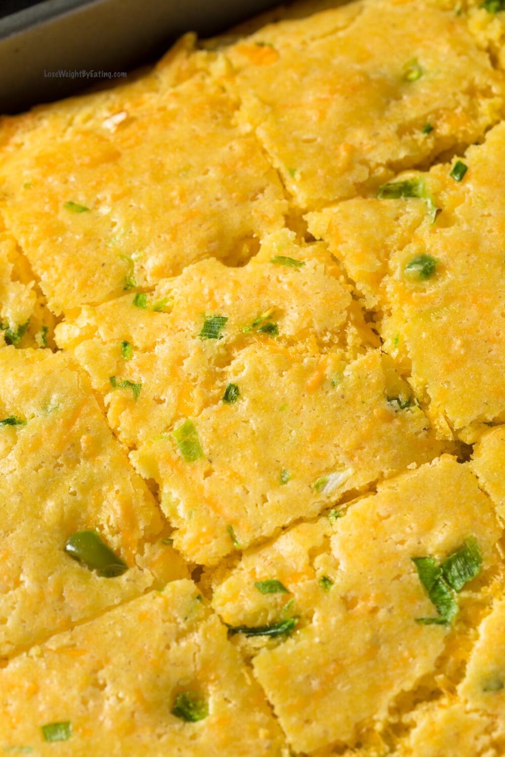 Low Calorie Jalapeño Cheddar Cornbread