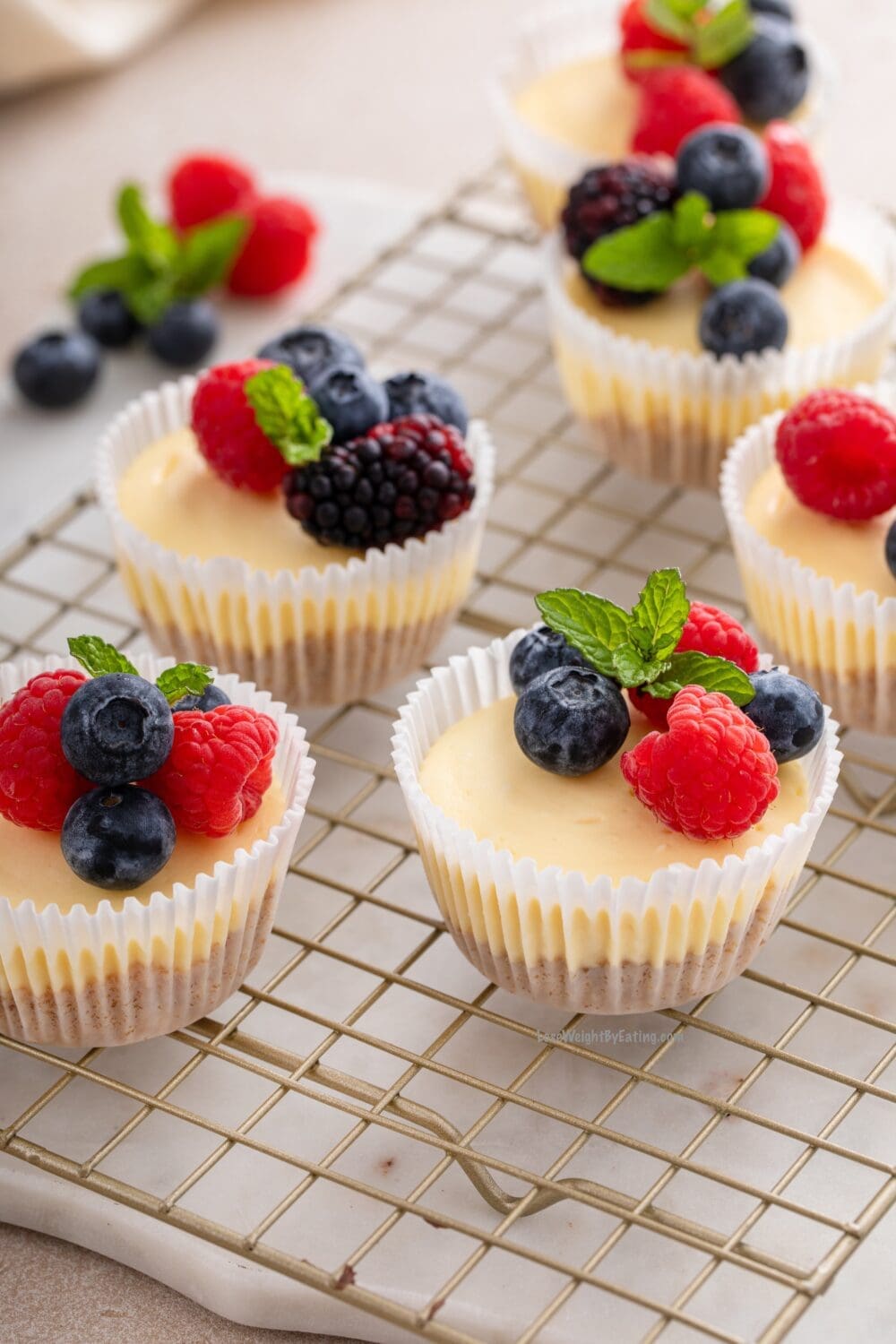 Low Calorie Mini Cheesecakes