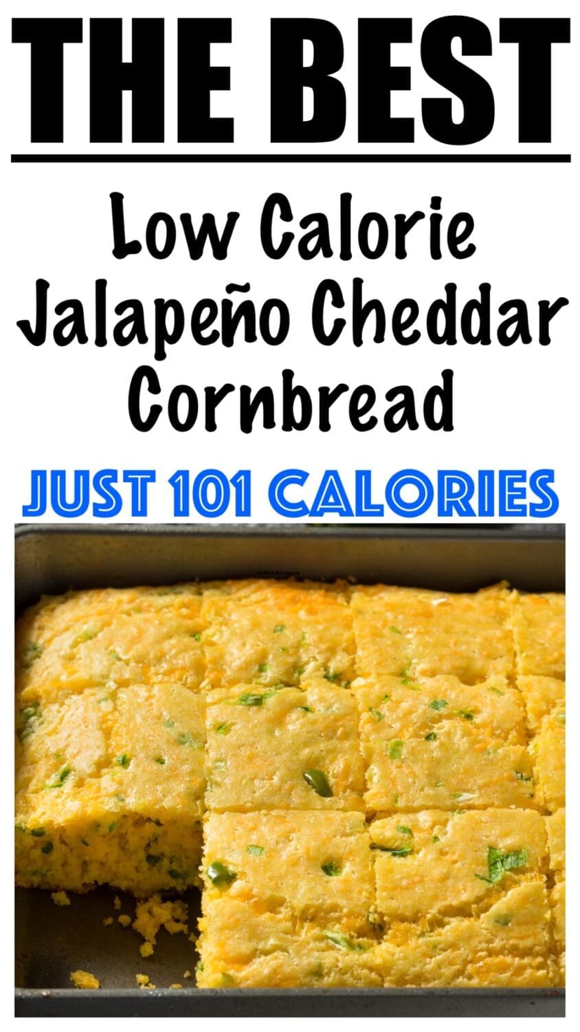Low Calorie Jalapeño Cheddar Cornbread