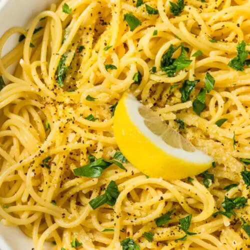Low Calorie High Protein Lemon Pasta
